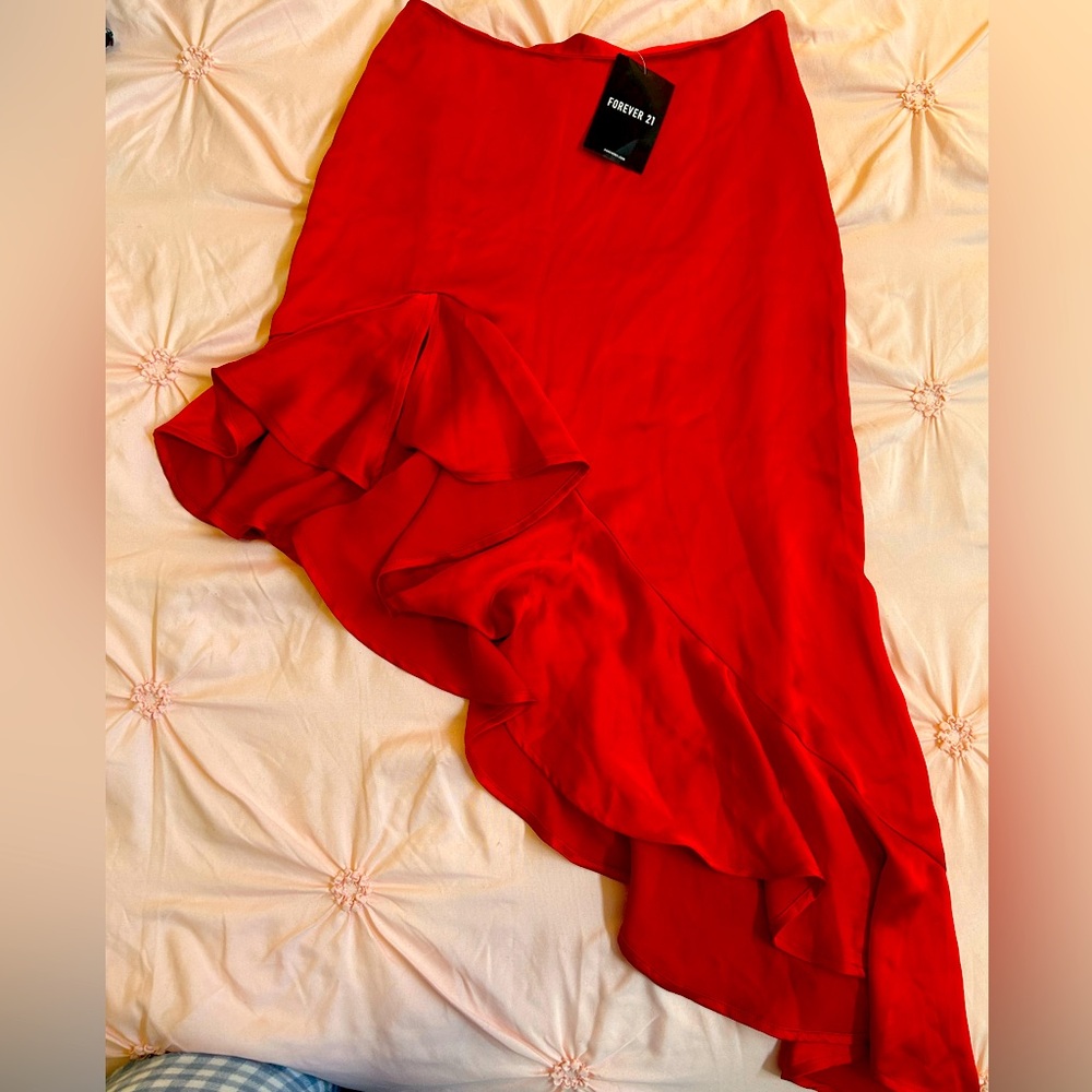 Red skirt